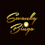 swanky bingo logo black and gold