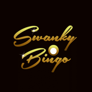 swanky bingo logo black and gold